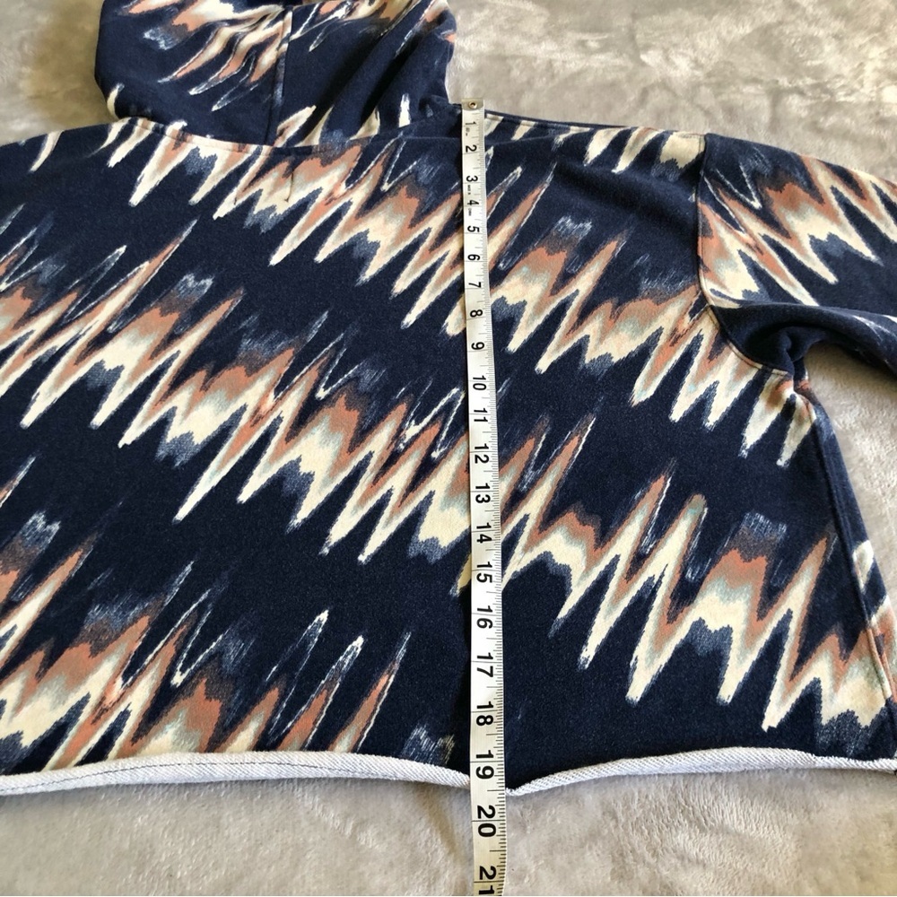 FP Movement Half Time Cropped Hoodie Sweatshirt Size Large Navy - Picture 6 of 8